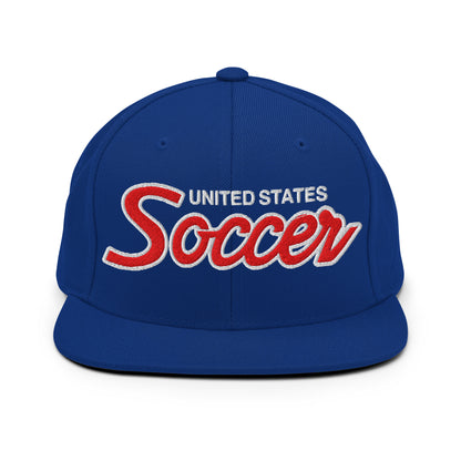 United States soccer snapback hat