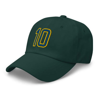 Brazil Retro 10 Soccer Dad Hat