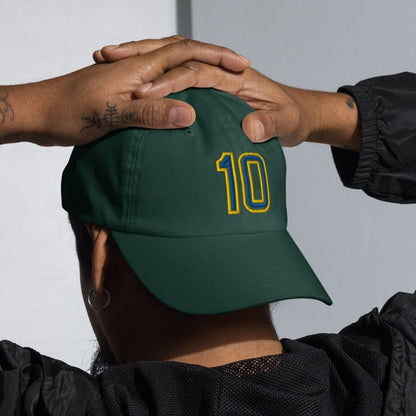 Brazil Retro 10 Soccer Dad Hat