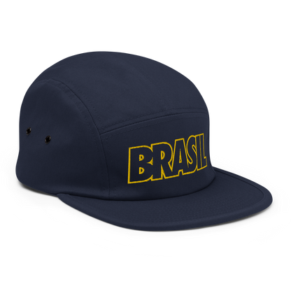 Brazil Bold Five Panel Hat - Soccer Snapbacks