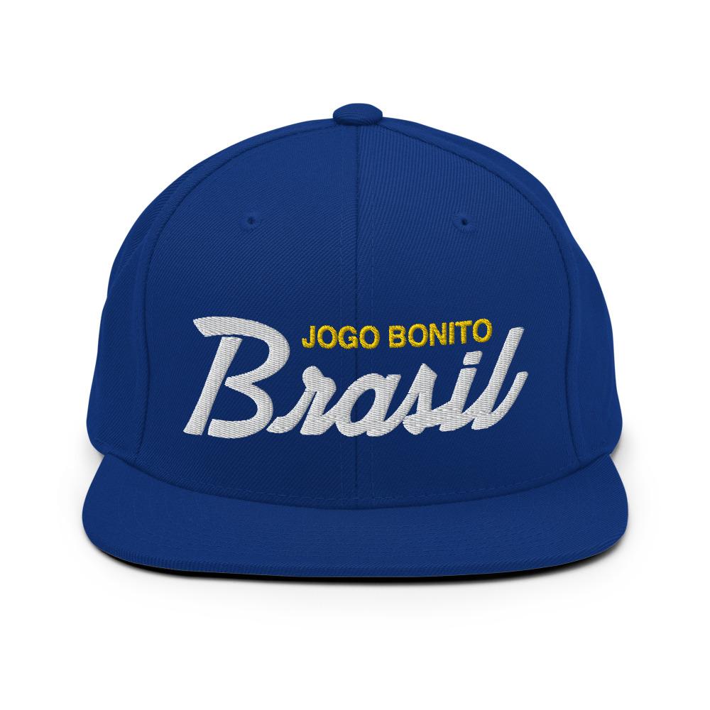 Brasil Jogo Bonito Retro Snapback Hat - Soccer Snapbacks