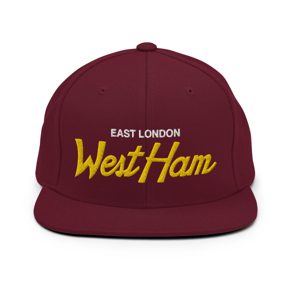 West Ham Retro Snapback Hat - Soccer Snapbacks