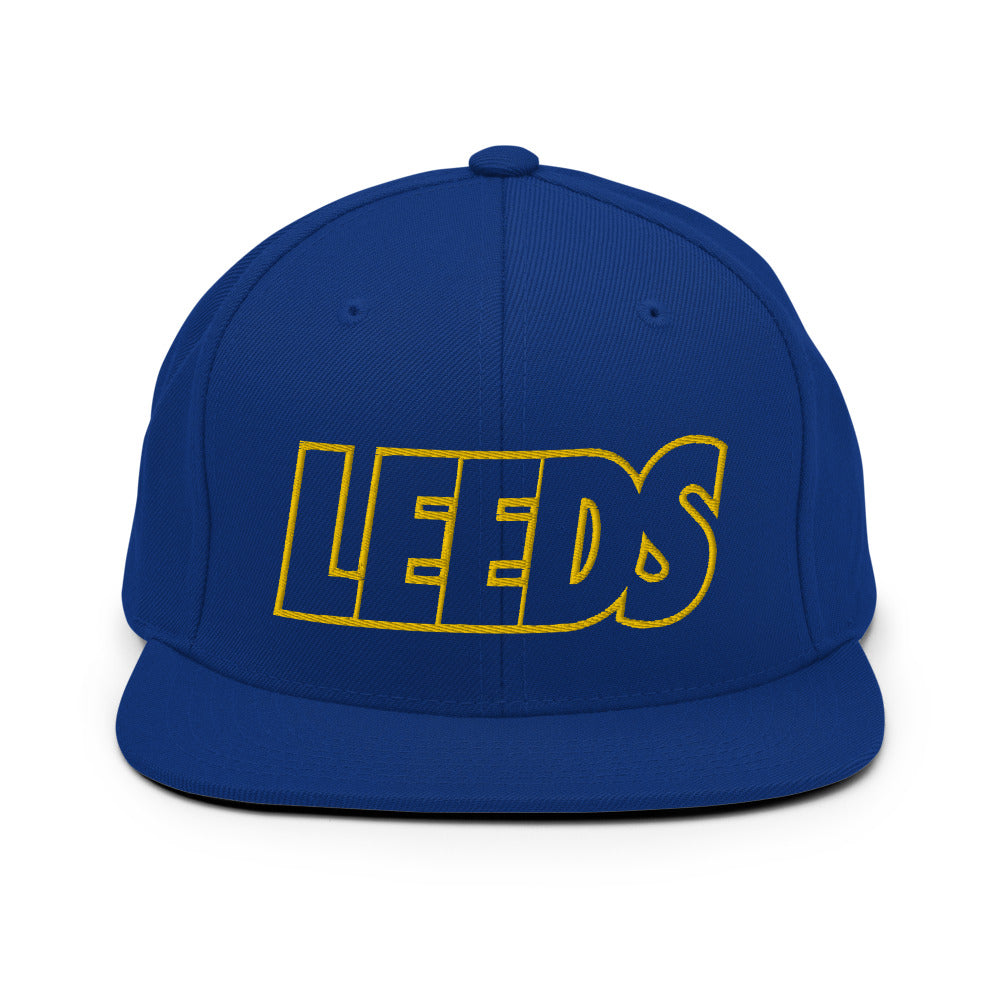 Leeds Bold Snapback Hat - Soccer Snapbacks