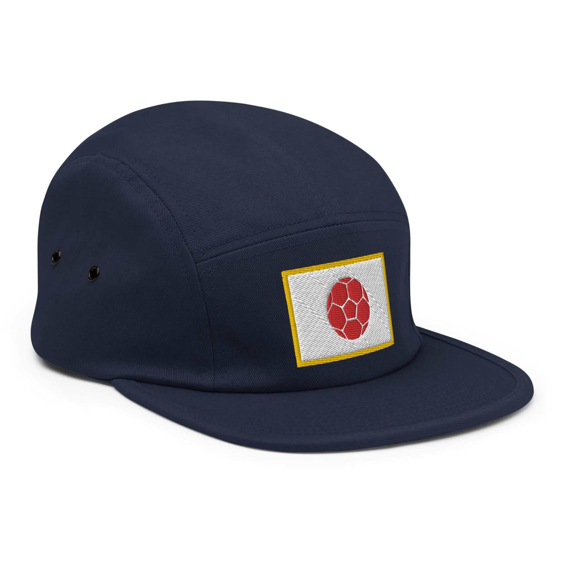 Japan Soccer Flag Five Panel Hat - Country. Club. Soccer.