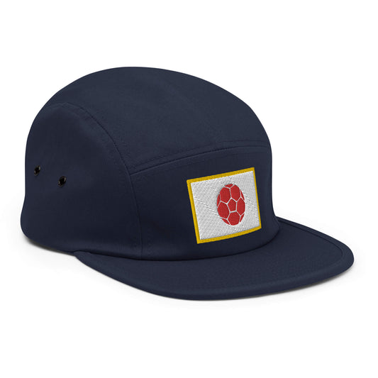 Japan Soccer Flag Five Panel Hat - Country. Club. Soccer.