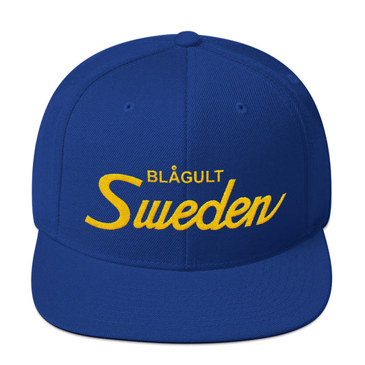 Sweden Retro Snapback Hat - Soccer Snapbacks