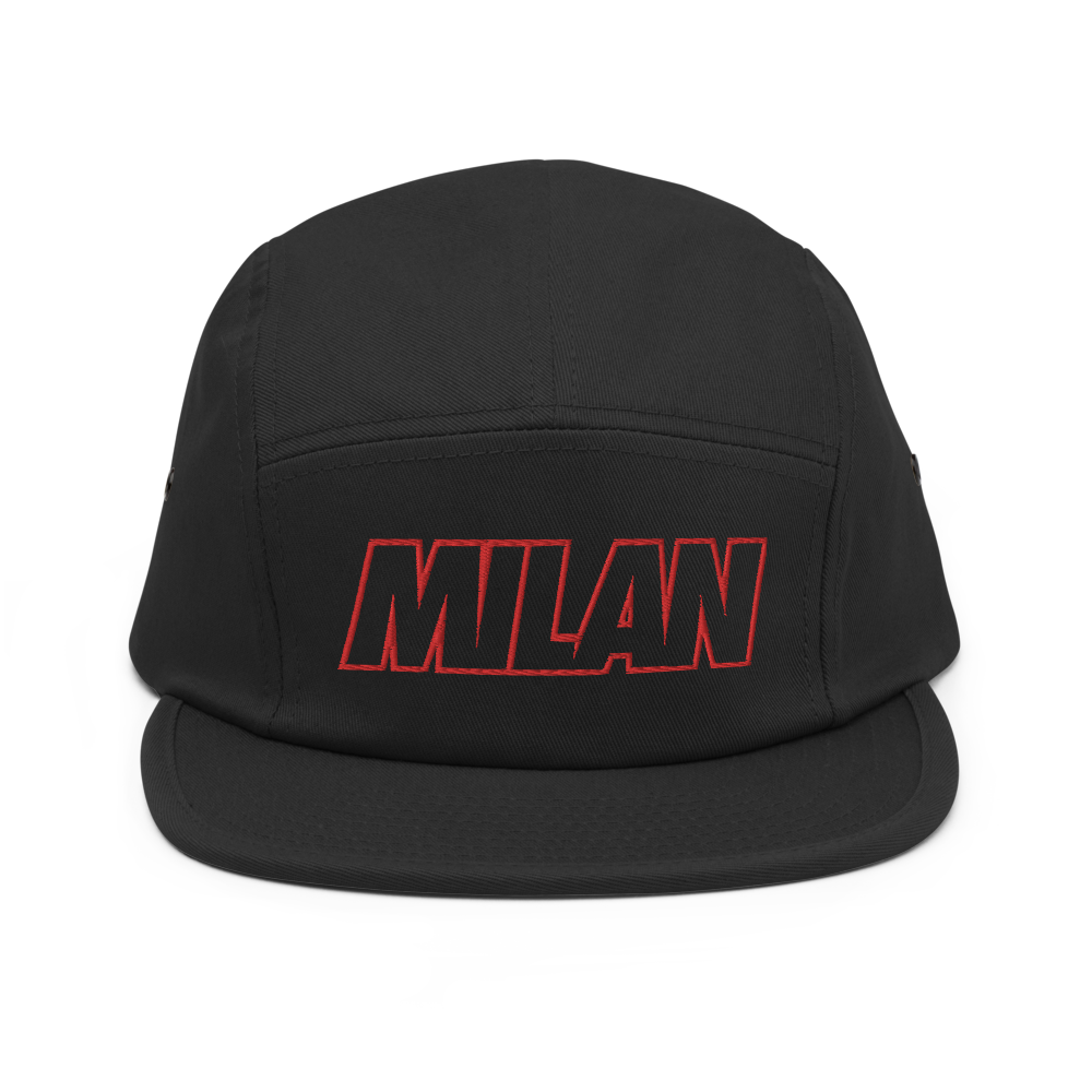 Milan Bold Five Panel Hat - Soccer Snapbacks