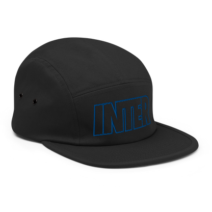 Inter Bold Five Panel Hat - Soccer Snapbacks