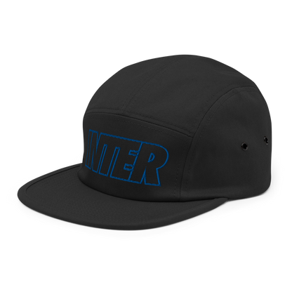 Inter Bold Five Panel Hat - Soccer Snapbacks