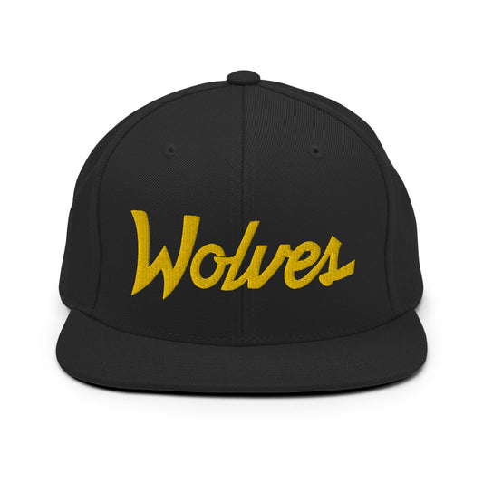 Wolves Retro Snapback Hat - Soccer Snapbacks