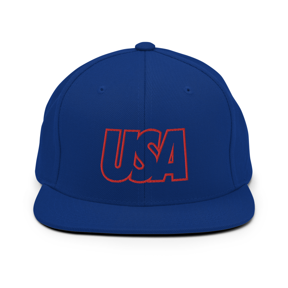 USA Bold Snapback Hat - Soccer Snapbacks