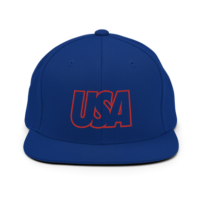 USA Bold Snapback Hat - Soccer Snapbacks