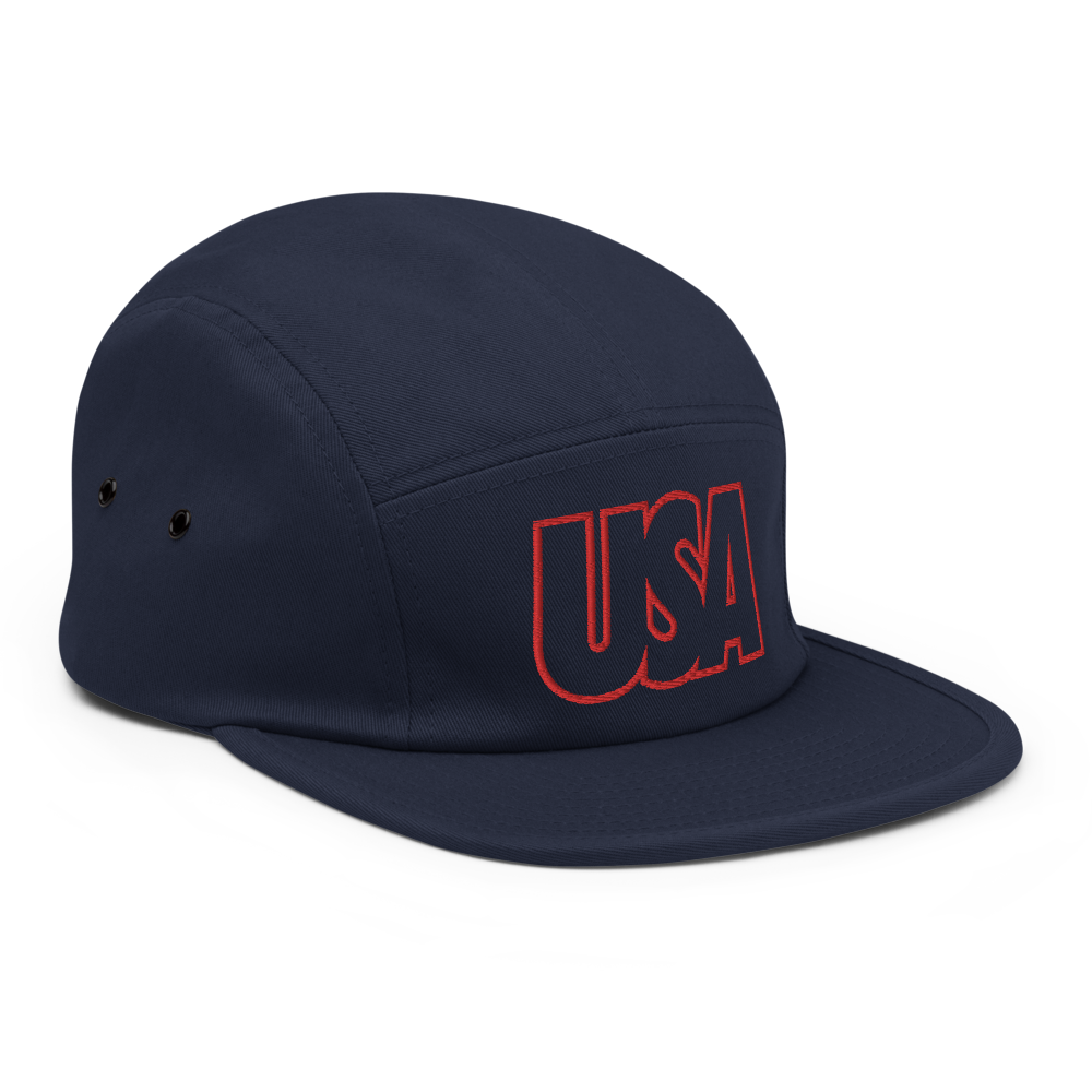 USA Bold Five Panel Hat - Soccer Snapbacks