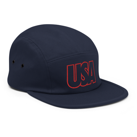 USA Bold Five Panel Hat - Soccer Snapbacks