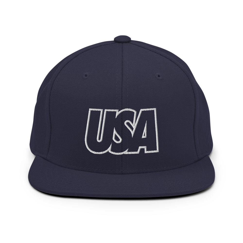 USA Bold Snapback Hat - Soccer Snapbacks