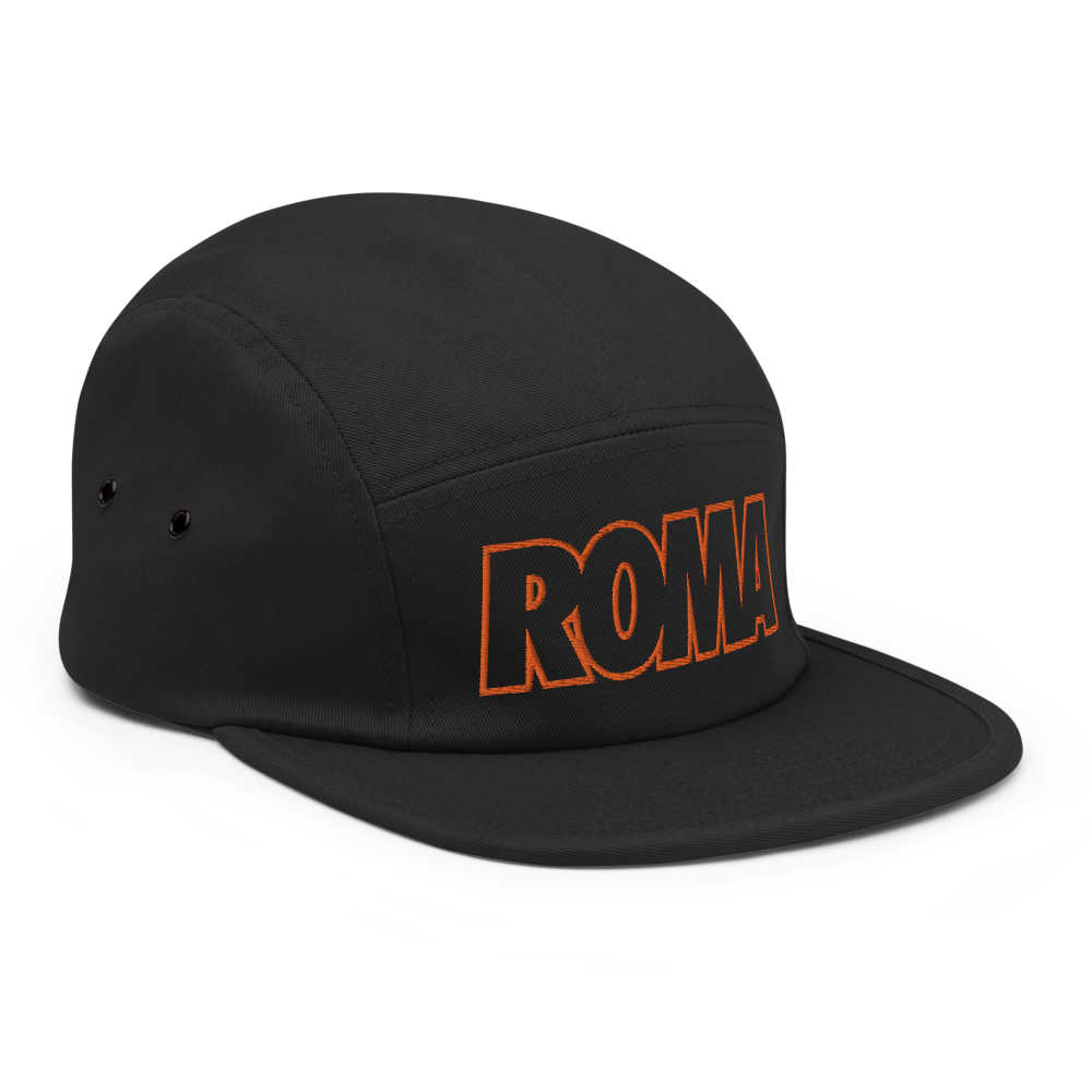 Roma Bold Five Panel Hat - Soccer Snapbacks