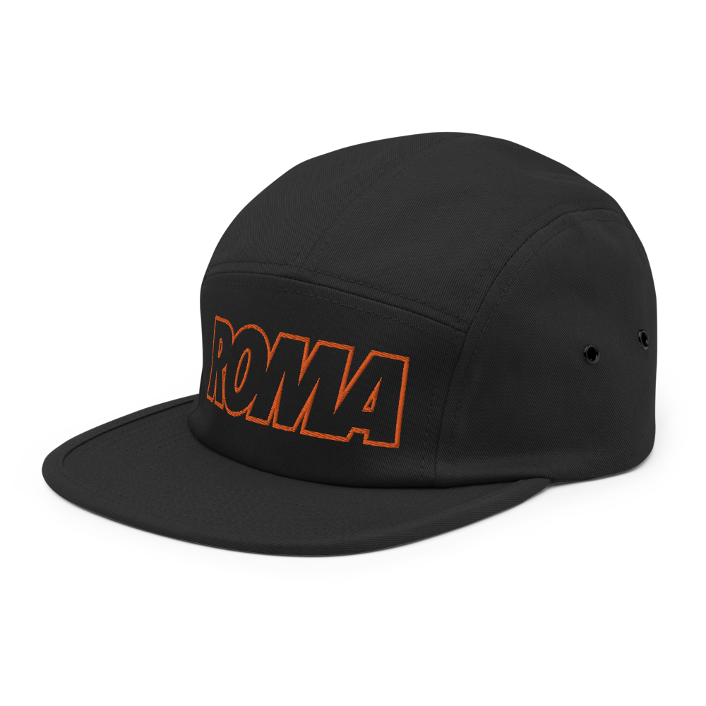 Roma Bold Five Panel Hat - Soccer Snapbacks