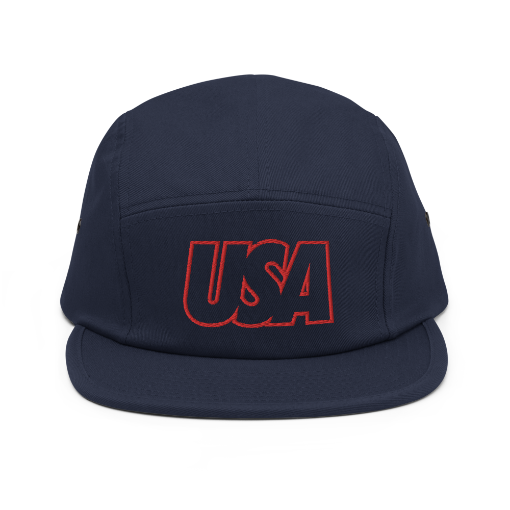 USA Bold Five Panel Hat - Soccer Snapbacks