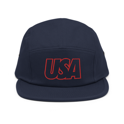 USA Bold Five Panel Hat - Soccer Snapbacks