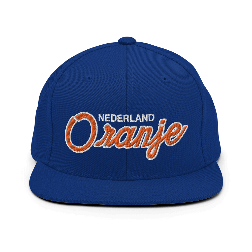 Netherlands Retro Snapback Hat - Soccer Snapbacks